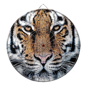 Jeu De Fléchettes Style de presse graphique Tiger en gras