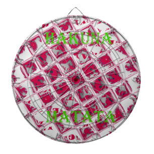 Jeu De Fléchettes Style Red Hakuna Matata