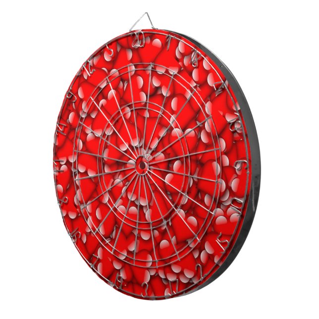 Jeu De Fléchettes Sweet Romantique Valentine Love Hearts Rouge (Devant droit)