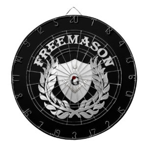 Jeu De Fléchettes Symbole de maçonnerie en argent