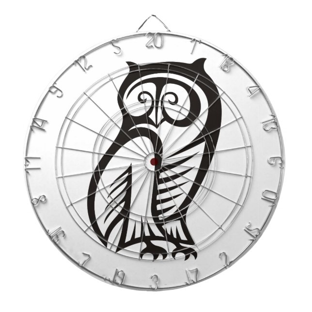 Jeu De Fléchettes Symbole hibou noir (Devant)