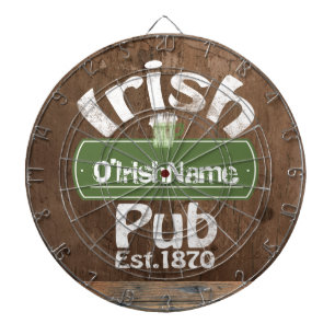 Jeu De Fléchettes Symbole personnalisé Irish Pub Old Keg