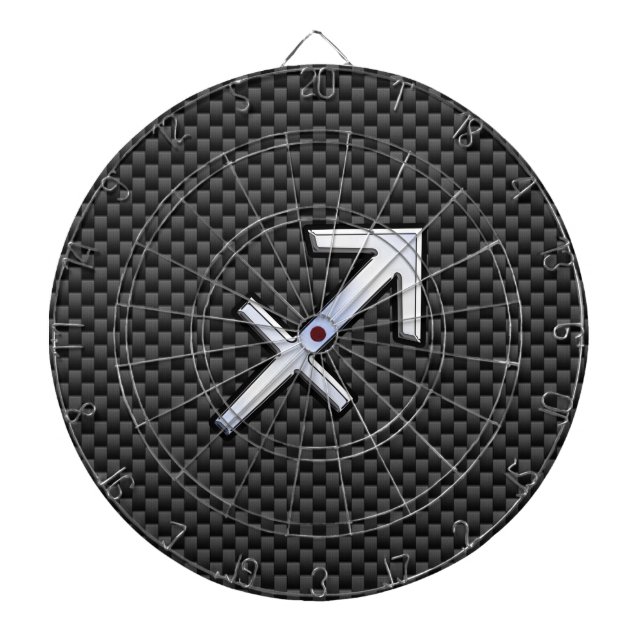 Jeu De Fléchettes Symbole zodiaque Sagittarius Fibre de charbon de b (Devant)