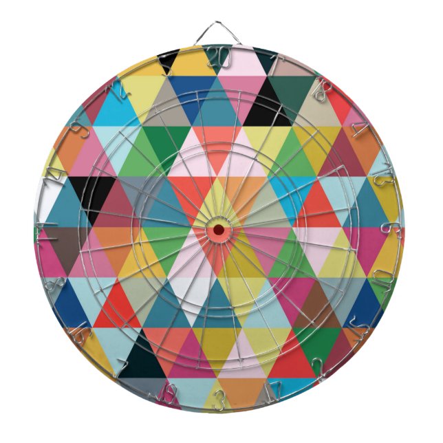 Jeu De Fléchettes Tableau à dessin couleur kaléidoscope (Devant)