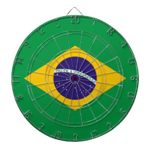 Jeu De Fléchettes Tableau avec Drapeau du Brésil