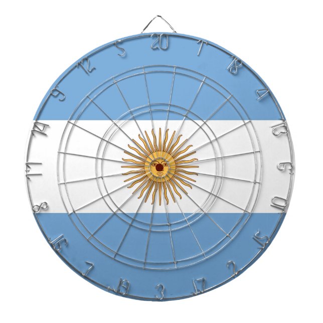 Jeu De Fléchettes Tableau de bord avec drapeau de l'Argentine (Devant)