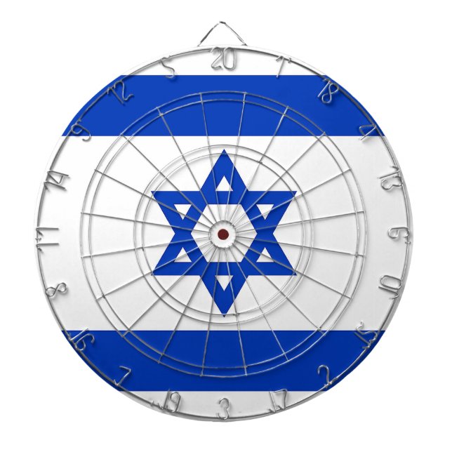 Jeu De Fléchettes Tableau de bord avec Drapeau d'Israël (Devant)