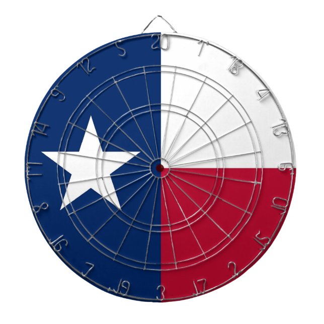 Jeu De Fléchettes Tableau de bord avec Drapeau du Texas, USA (Devant)