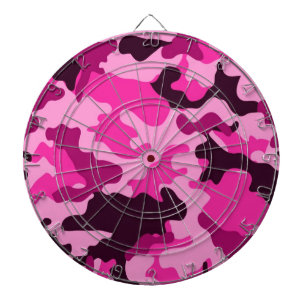 Jeu De Fléchettes Tableau noir de camo rose