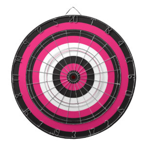 Jeu De Fléchettes Tableau noir/rose