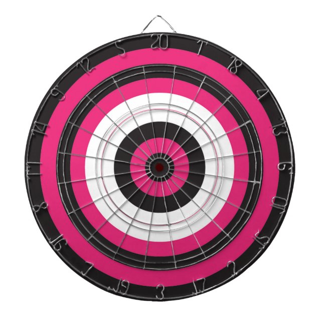 Jeu De Fléchettes Tableau noir/rose (Devant)