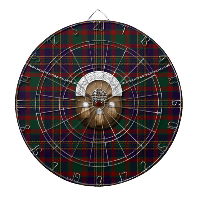 Jeu De Fléchettes Tartan et escarcelle irlandais de liège du comté (Devant)