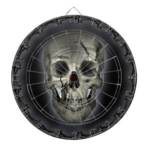 Jeu De Fléchettes Tête de fond métallique Goth Goth
