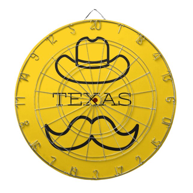 Jeu De Fléchettes Texas en jaune 2 (Devant)