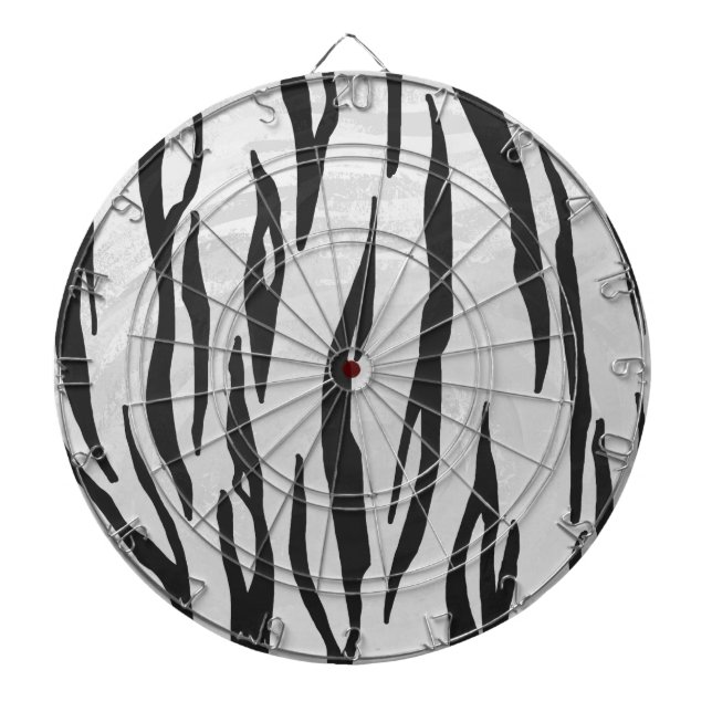 Jeu De Fléchettes Tiger noir et blanc (Devant)
