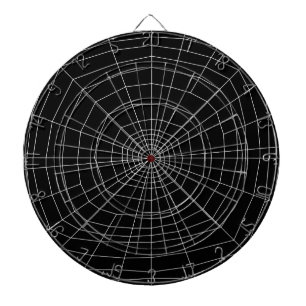 Jeu De Fléchettes toile d'araignée en noir