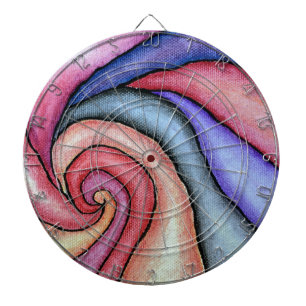 Jeu De Fléchettes Tourbillon d'aquarelle