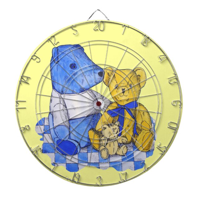 Jeu De Fléchettes trois mignonnes peluches en tissu de pique-nique a (Devant)