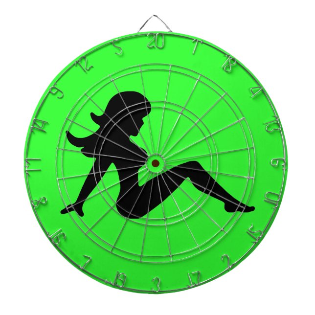 Jeu De Fléchettes Trucker Girl Green Darboard (Devant)