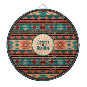 Jeu De Fléchettes Turquoise Terracotta Monogram