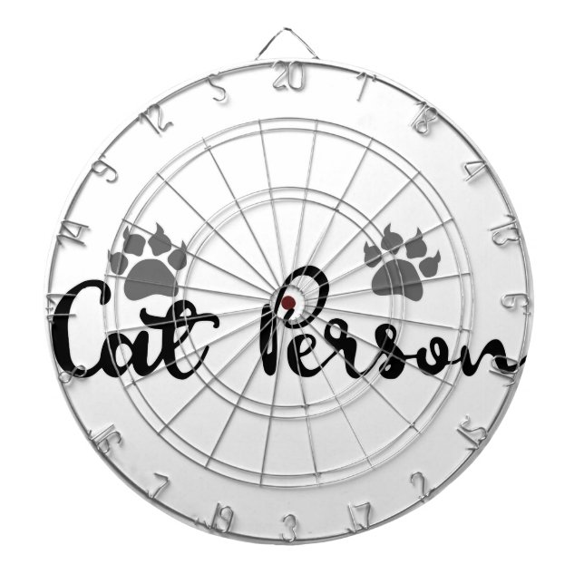 Jeu De Fléchettes Typographie d'une personne de chat (Devant)