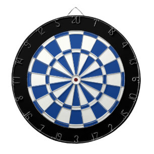 Jeu De Fléchettes Ultramarine Bleu Noir Et Blanc