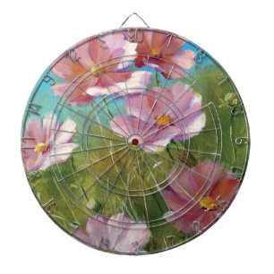 Jeu De Fléchettes Un jardin floral rose