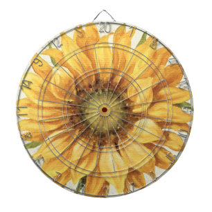 Jeu De Fléchettes Un tournesol jaune