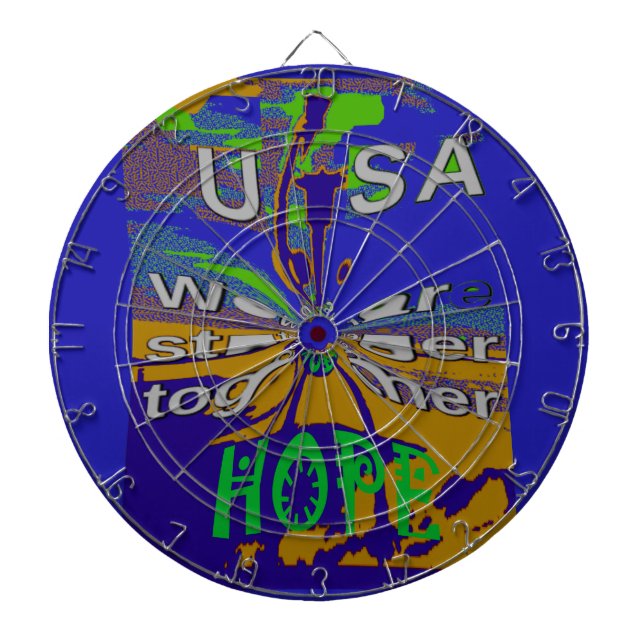 Jeu De Fléchettes United USA Hope Stronge Together (Devant)