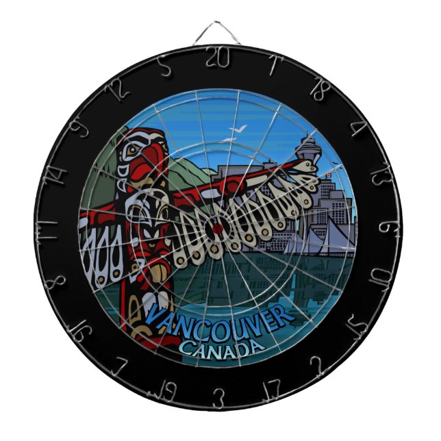 Jeu De Fléchettes Vancouver Dartboard Cool Vancouver Dartboard (Devant)