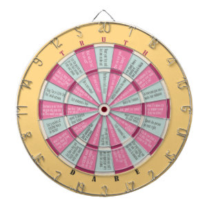 Jeu De Fléchettes Vérité ou Odeur (pas de baiser) Pastels jaune ro
