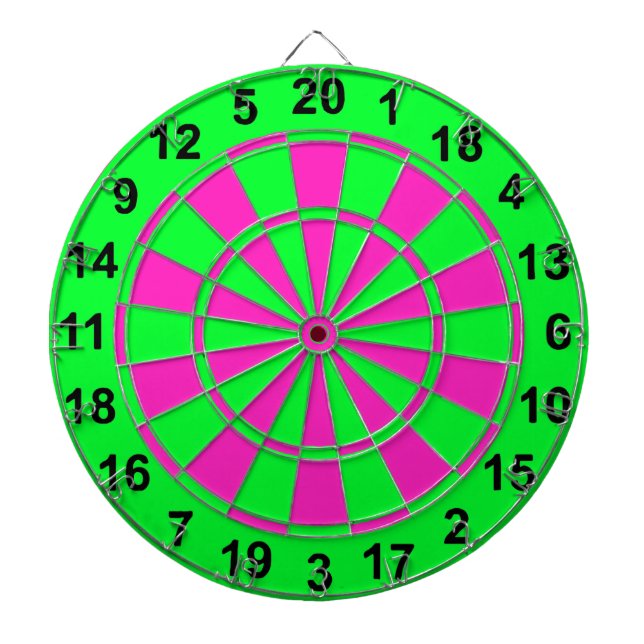 Jeu De Fléchettes Vert clair et rose (Devant)