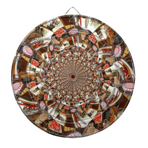 Jeu De Fléchettes Vision psychédélique des teintes Brown