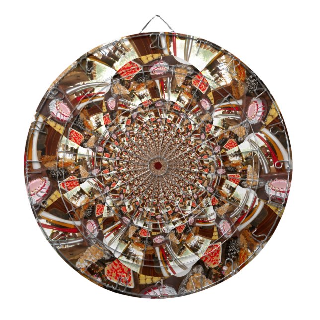 Jeu De Fléchettes Vision psychédélique des teintes Brown (Devant)