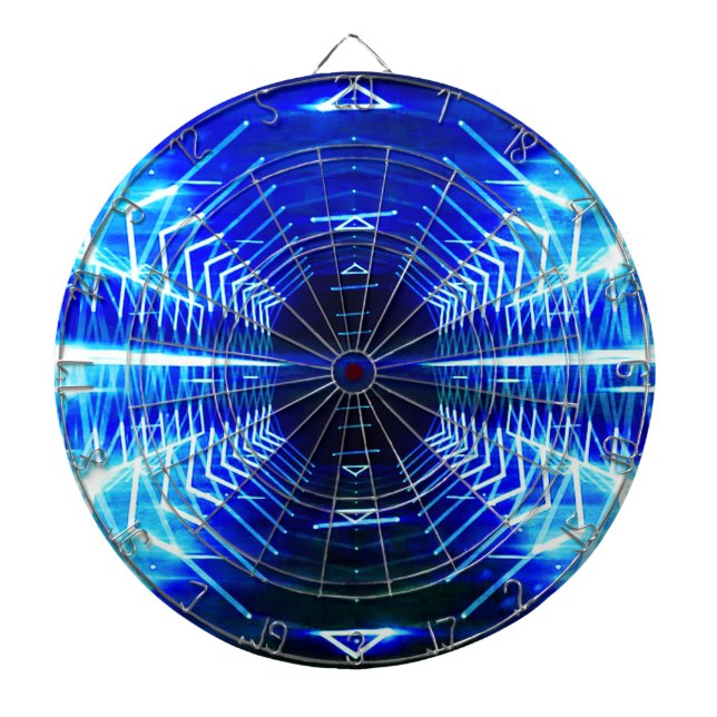 Jeu De Fléchettes Vortex Cool graphique moderne, bleu électrique (Devant)