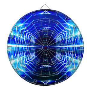 Jeu De Fléchettes Vortex rougeoyant frais de graphique moderne, bleu
