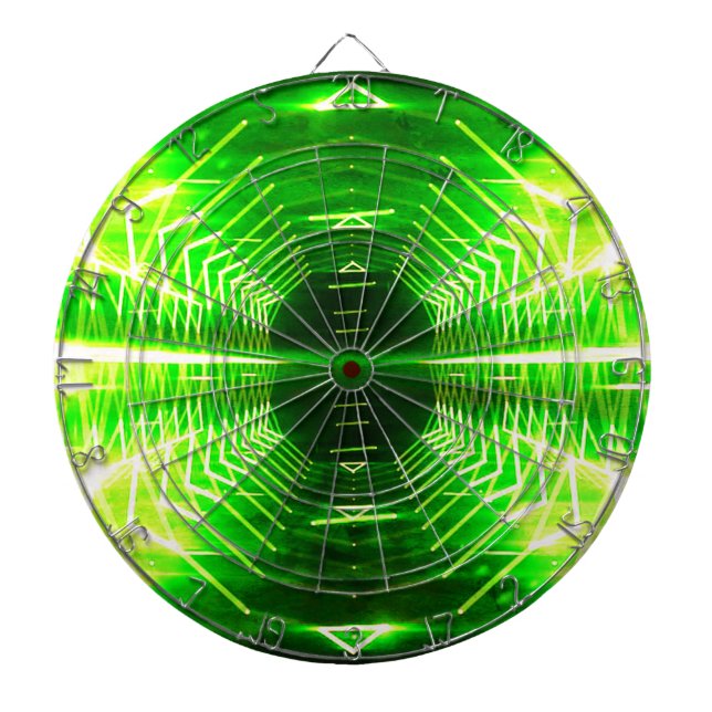 Jeu De Fléchettes Vortex rougeoyant frais de graphique moderne, vert (Devant)