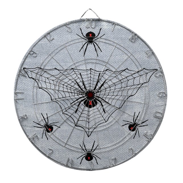 Jeu De Fléchettes Web rouge d'inscriptions d'araignées de veuve (Devant)