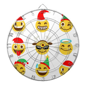 Jeu De Fléchettes xmas émoji joyeux