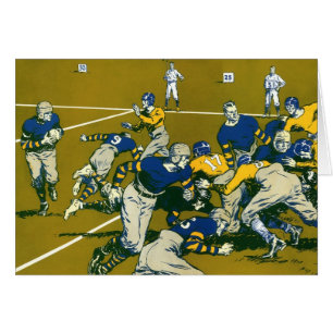 Jeu de football sportif vintage, Gold vs Blue Team