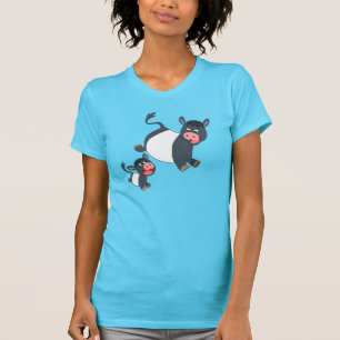 Jeu de la vache à Galloway et du T-shirt ceintur