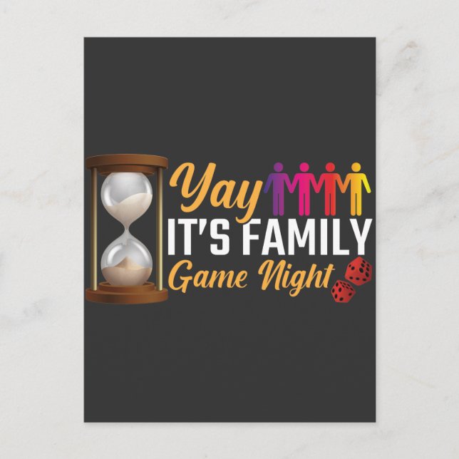 Jeu de nuit Jeu de carte cadeau de jetons de famil (Devant)