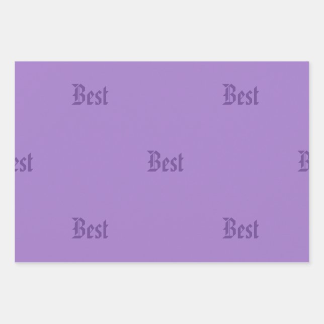 Jeu de papier d'emballage personnalisé de nom (Devant)