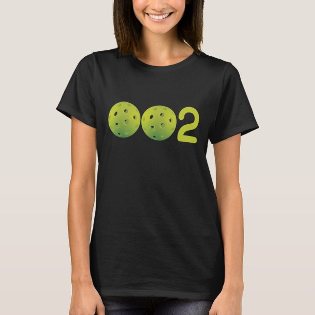 Jeu de pickleball 0-0-2 T-shirt (Devant)