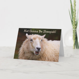 Jeu de plaisanterie de mouton Carte d'anniversaire