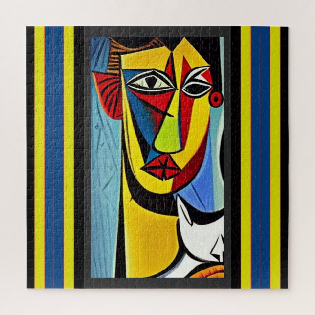 Jeu de puzzle d'art abstrait (Vertical)