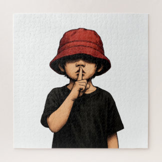 Jeu de puzzle pour enfants Shhh Silence Please.