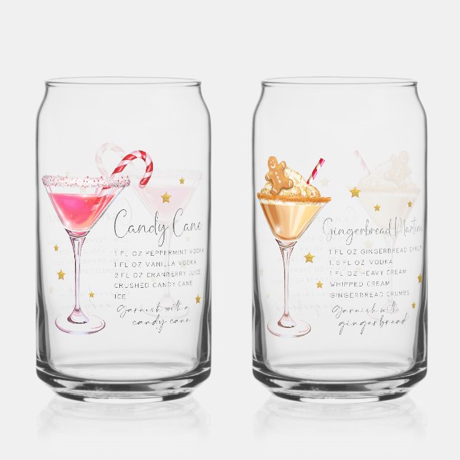 Jeu de recettes de cocktails de Noël 2 (Recto)