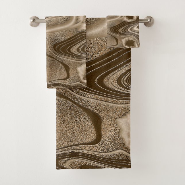 JEU DE SERVIETTES DE BAIN ÉLÉGANCE DE RAYONNEMENT  (En situation)