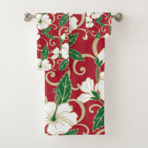 JEU DE SERVIETTES DE BAIN POLYNÉSIENNE RÊVE (NOËL)